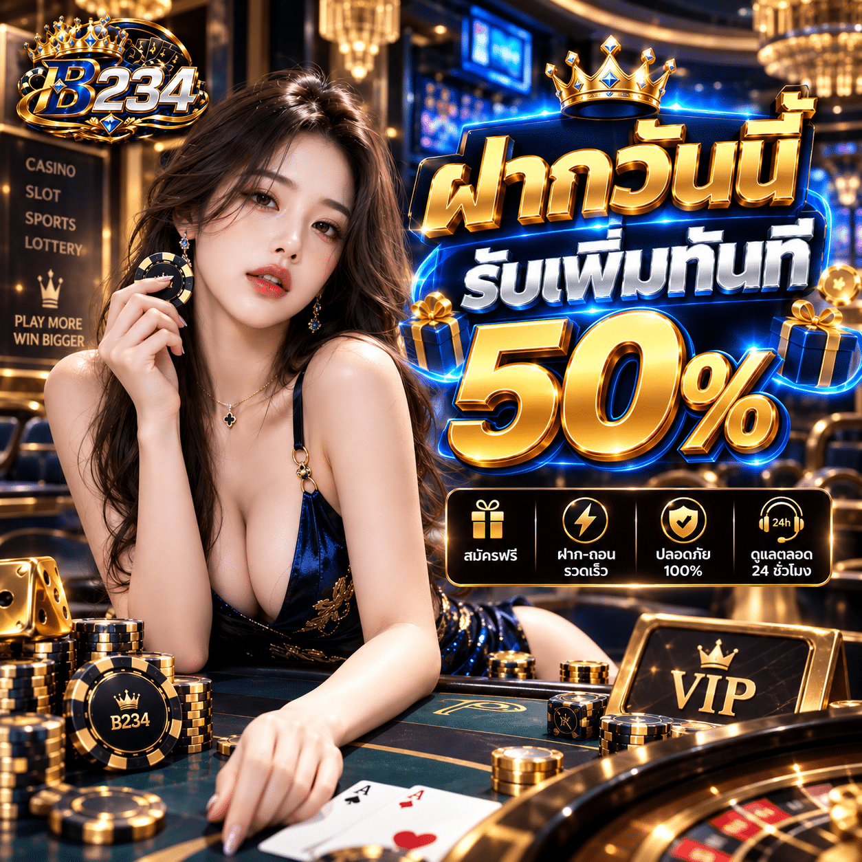 B234-promotion-ฝากรับเพิ่ม 50%